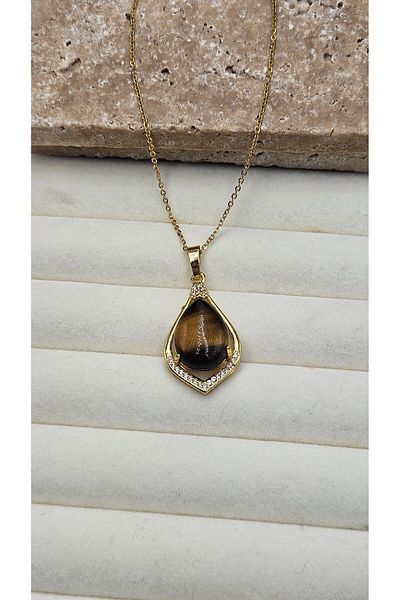 AURA Natural Stone Steel Necklace Special Series