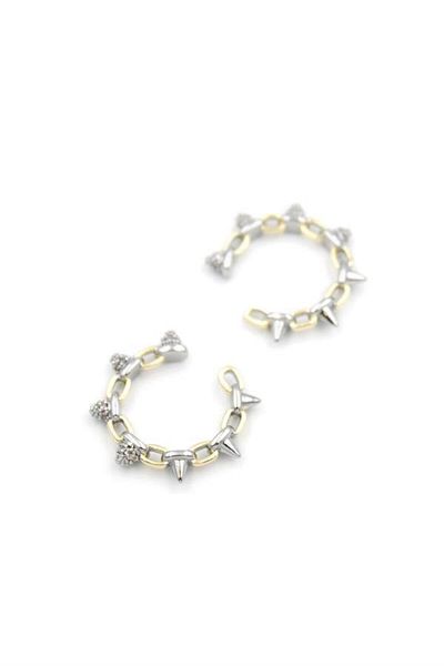 Alray 2-Piece Cartilage Earrings - Gold