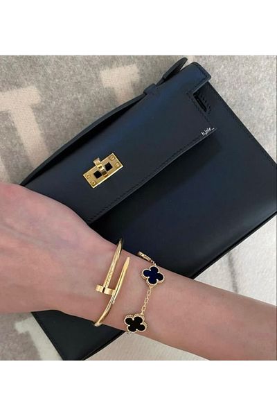 ElectraStore Set of 2 Black Elegance Bracelets