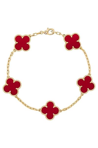 ElectraStore Red Flower Bracelet