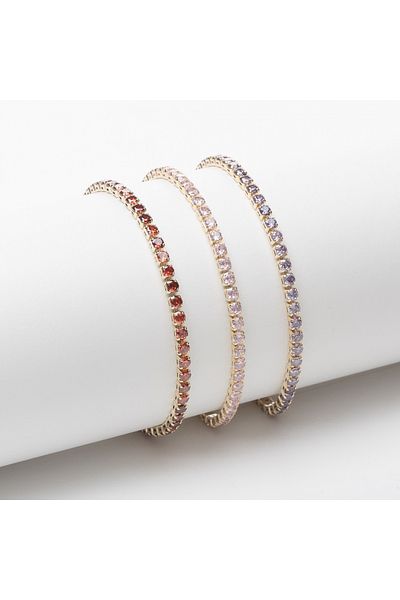 ElectraStore Set of 3 Colorful Tennis Bracelets