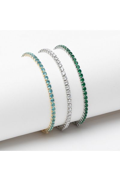 ElectraStore Set of 3 Olivia Tennis Bracelets