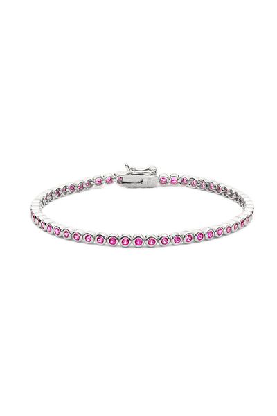 ElectraStore Amethyst Tennis Bracelet Made of 925 SILVER