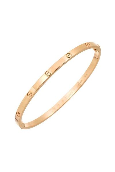 ElectraStore Set of 2 LOVE Gold Bracelets