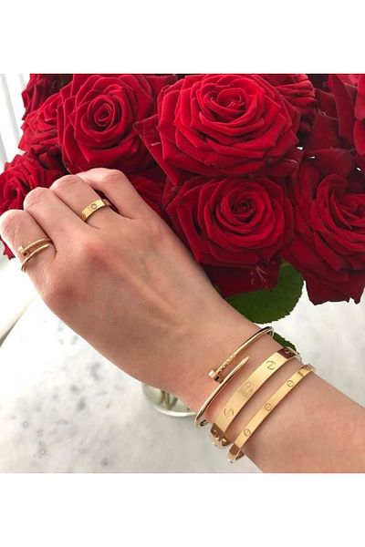 ElectraStore Set of 3 Golden DeLuxe Bracelets
