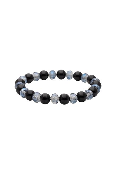 ElectraStore Handmade Bracelet Made of Semi-Precious Onyx Stones