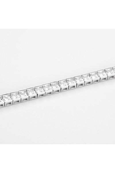 ElectraStore Solid 925 SILVER Tennis Bracelet