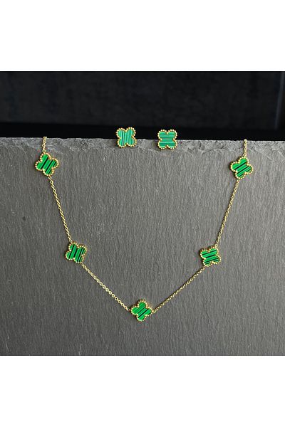 ElectraStore Agatha Jewelry Set Necklace + Earrings
