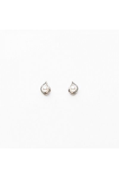 ElectraStore Teardrop And Pearl Earrings