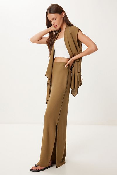 Lovelyİstanbul Flowy Linen Vest Pants Set
