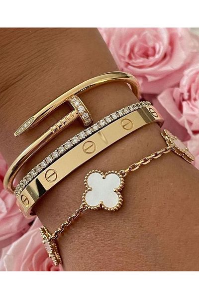 ElectraStore Set of 4 Precious Bracelets