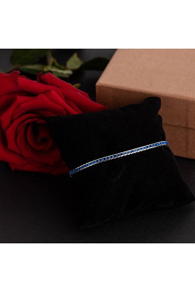 ElectraStore Tennis Bracelet 925 SILVER Rhodium Plated