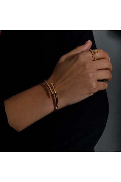 ElectraStore 'Nail' Jewelry Set, Bracelet + Ring