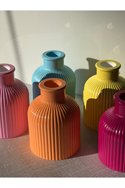 N&E Studio Modern Küçük Dekoratif Vazolar | Pastel Canlı Renkli Vazo | Hediye Fikri