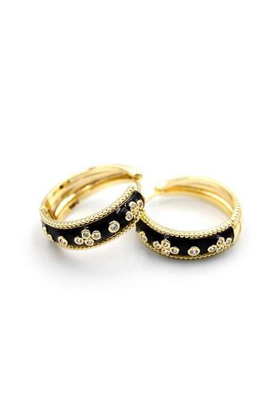 Alray Mineli Vc Clover Earrings - Black