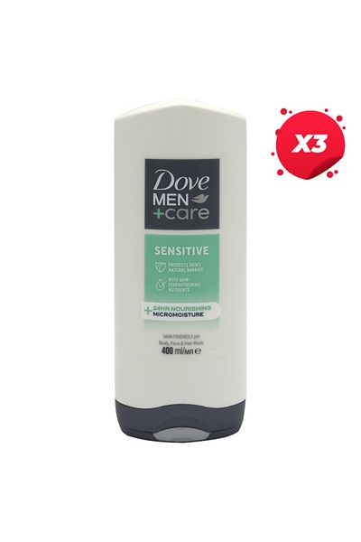 Dove X3 - GEL DUS 400ML MEN SENSITIVE CLEAN