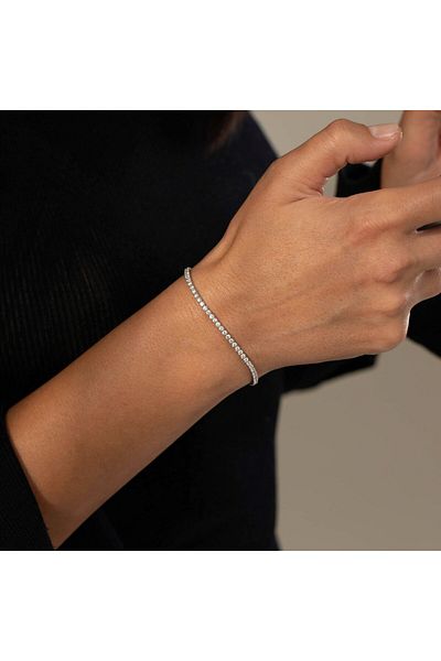 ElectraStore Silver Tennis Splendor Bracelet