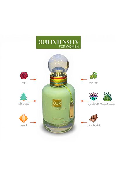 MR MARACA MARACA OUR INTENSILY WOMEN FRAGRANCE -Earthy Woody Heart & Warm Base of Amber & Sandal 70ml