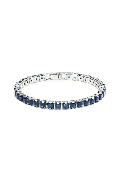 ElectraStore Unisex Sapphire Tennis Bracelet