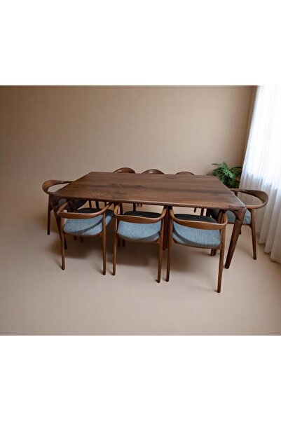 Home 180x100 Yemek masası, Ofis Masası , Çalışma Masası , Yemek Odası Masası , Ceviz Kütük Masa