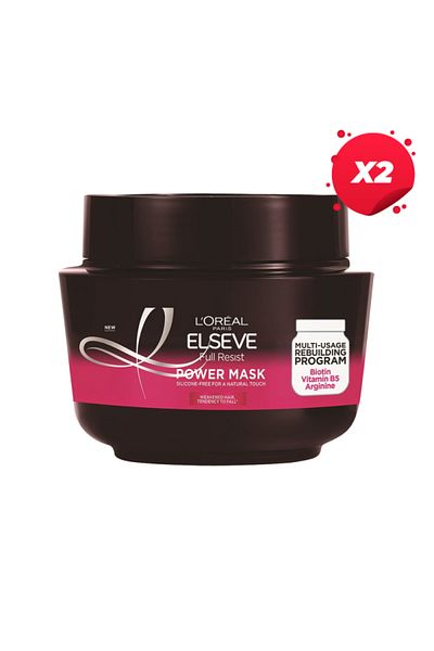 L'oreal X2 - LOREAL ELSEVE MASCA PAR 300ML POWER MASK FULL RESIST