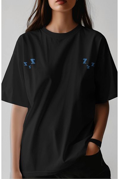Fuddy Moda Unisex Μου αρέσει να μένω σε μπλουζάκι με στάμπα με κακή πλάτη, μπλουζάκι με λαιμόκοψη με θέμα το καρτούν