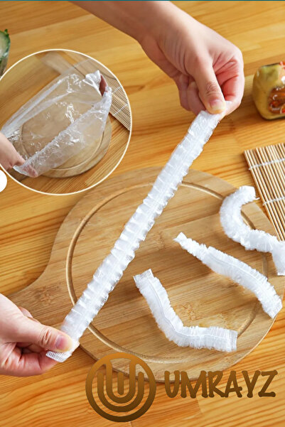 umrayz 100 Adet Pratik Tazeliği Koruyan Tencere ve Tabak Bonesi | Çok Amaçlı ...