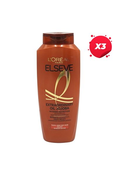 L'oreal X3 - ELSEVE SHAMPOO 400ML EXTRAORDINARY OIL VERY DRY HAIR