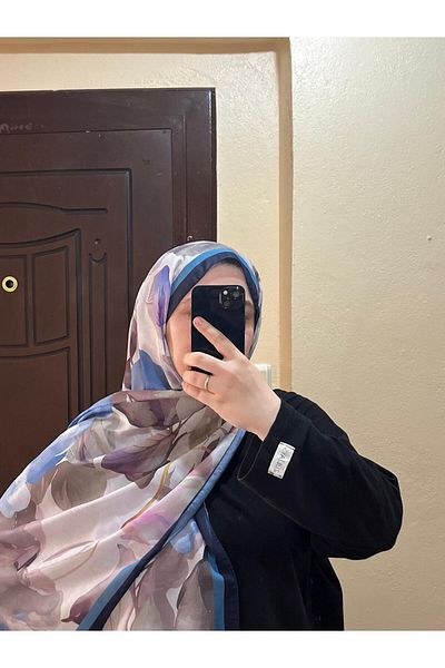 BOUTİCON Floral Patterned Summer Cotton Shawl Colorful 15