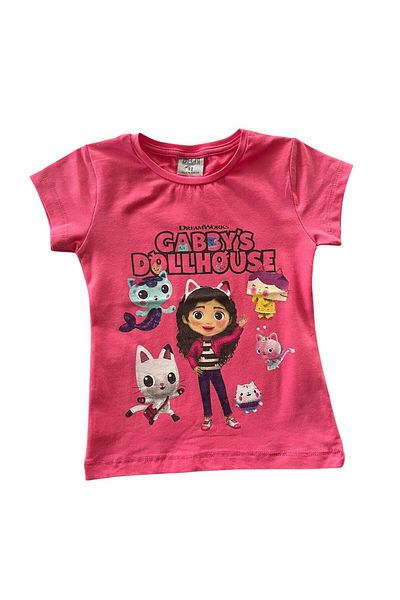 BY-GRİ Girl's Short Sleeve T-Shirt