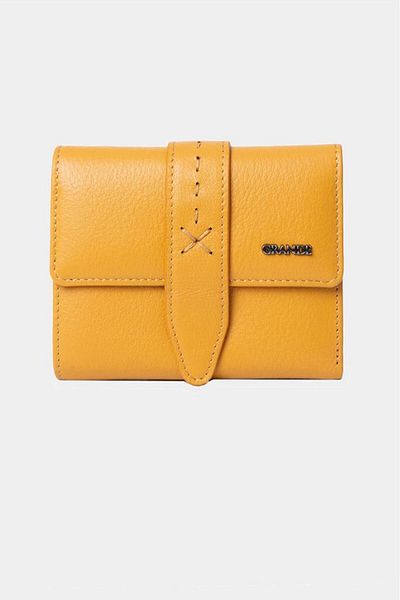 Grande Genuine Leather Women's Wallet Yellow 2633