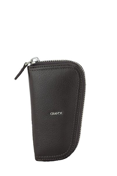 Grande Genuine Leather Keychain Brown 847