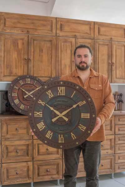 kohneclock cut LACİVERT 40cm duvar saati