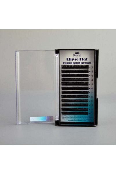 Royal Beauty Extensii pentru gene Ellipse Flat Special, individuale, curbă CC, grosime 0,15 mm, lungime 7-15
