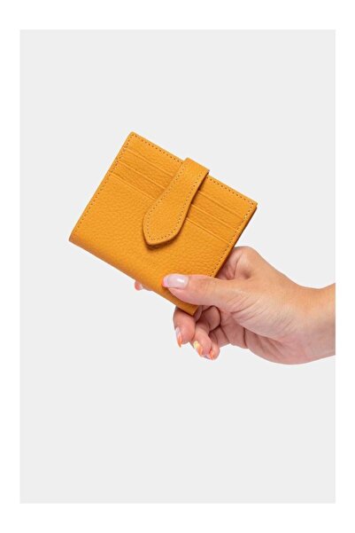 Grande Genuine Leather Card Holder Yellow 800