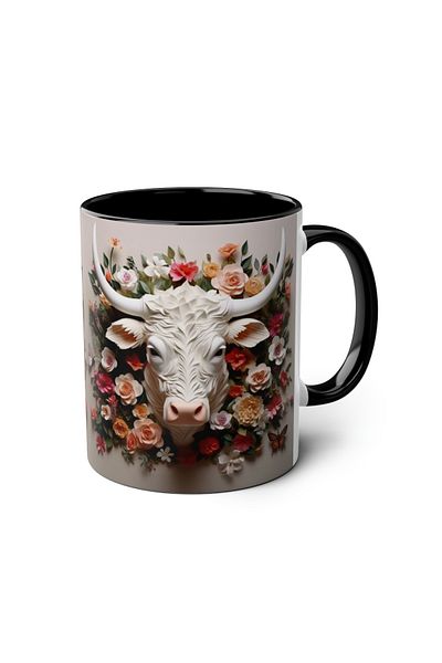 DUBLEMETRE American Bison Buffalo Themed Printed Mug
