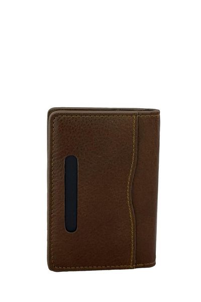 Grande Genuine Leather Men's Card Holder Wallet Brown 855