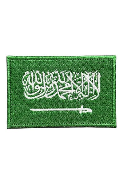 Ex Patch Patch cu broderie steagul Arabiai Saudită - 8x5 cm