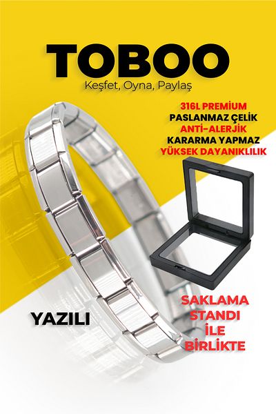 shop Italian Bracelet with Charm with Protection Stand 316L Premium Stainless Steel Anti-Allergic