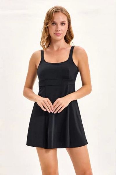 buHillco Defnada silver 0341-2030 women's swimsuit with shorts dress
