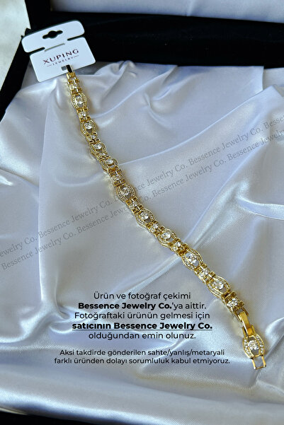 Bessence Jewelry Co Xuping Oval Zirkon Taşlı Çelik Bileklik