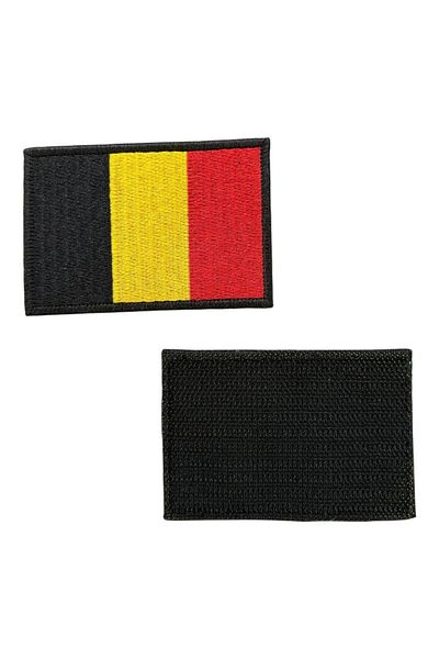 Ex Patch Patch broderie steagul Belgii - 8x5 cm