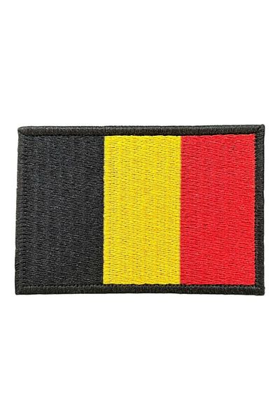 Ex Patch Patch broderie steagul Belgii - 8x5 cm