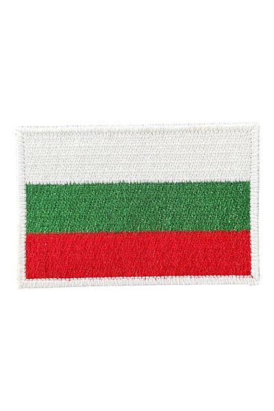 Ex Patch Patch de broderie cu steagul Bulgariei - 8x5 cm