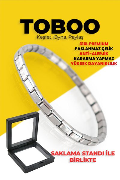 shop Italian Bracelet with Charm with Protection Stand 316L Premium Stainless Steel Anti-Allergic