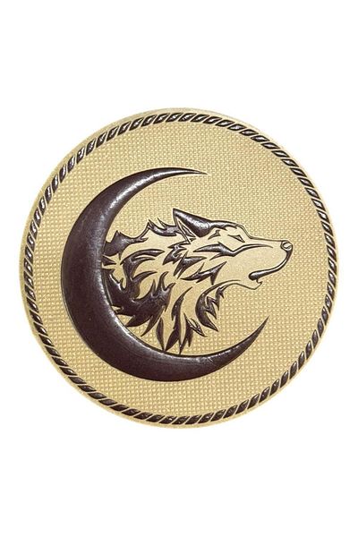 Ex Patch Pavaj Bej Crescent Wolf Design Patch Veil - 7 cm