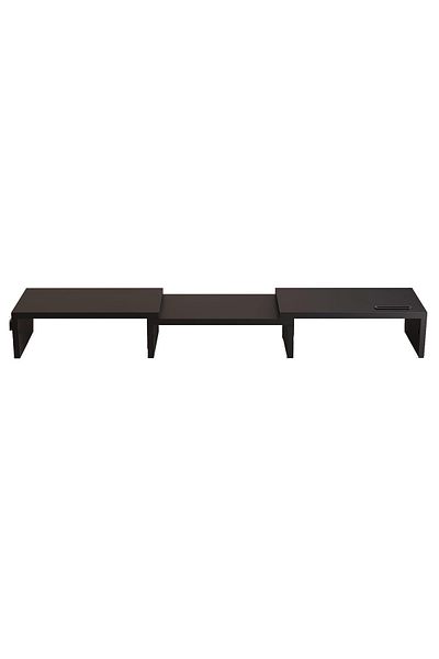 BONTEC 3-monitor stand, Bontec, 80x23x14 cm, adjustable, ultramodern, waterproof, wood
