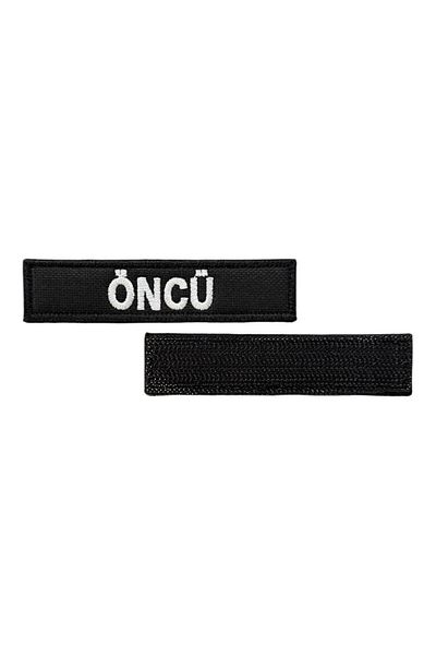 Ex Patch Patch de broderie scrisă Black Background Pioneer - 9,5x2 cm