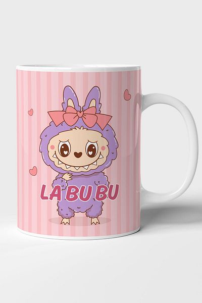 GRN TASARIM Personalizable Labubu Printed Gift Mug
