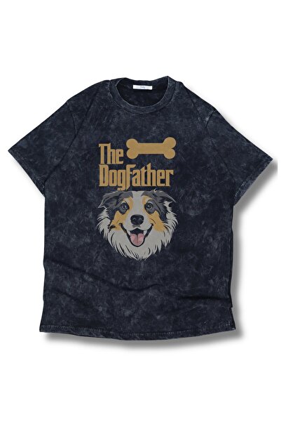 Fuddy Moda Unisex The DogFather Written Washable T-Shirt, ρετρό μπλουζάκι με ...